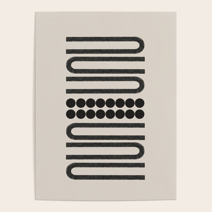 Abstract Woodblock Art Poster Gallery Image 4