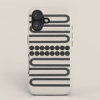 Abstract Woodblock Art iPhone Case Gallery Image 1