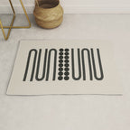Abstract Woodblock Art Rug Gallery Image 1