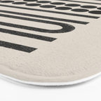 Abstract Woodblock Art Bath Mat Gallery Image 3