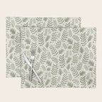 Modern Foliage . Lush Green Placemat Gallery Image 1