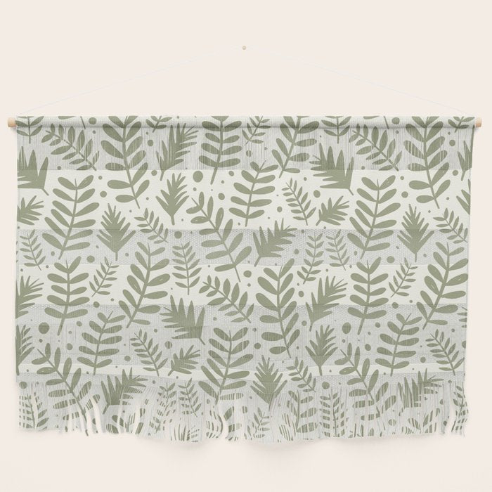 Modern Foliage . Lush Green Wall Hanging Gallery Image 1