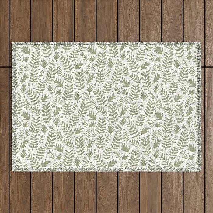 Modern Foliage . Lush Green Outdoor Rug Gallery Image 1
