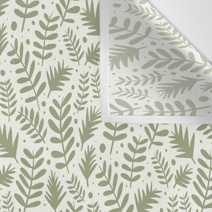 Modern Foliage . Lush Green Wall Tapestry Gallery Image 3