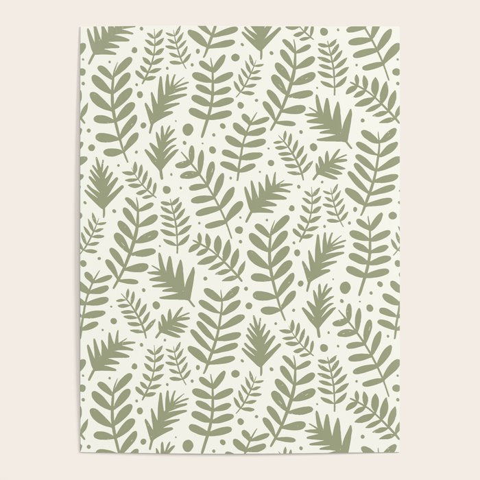 Modern Foliage . Lush Green Poster Gallery Image 1