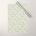 Modern Foliage . Lush Green Wrapping Paper Gallery Image 1