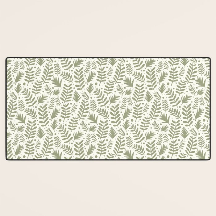 Modern Foliage . Lush Green Desk Mat Gallery Image 3