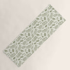 Modern Foliage . Lush Green Yoga Mat Gallery Image 1
