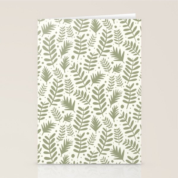 Modern Foliage . Lush Green Stationery Card Gallery Image 1
