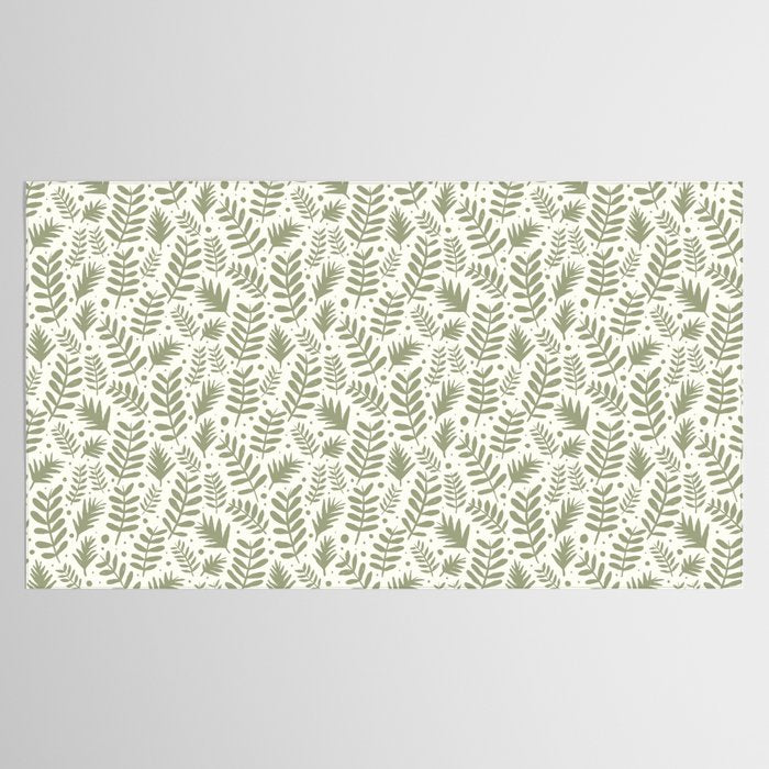 Modern Foliage . Lush Green Tablecloth Gallery Image 2
