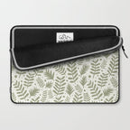 Modern Foliage . Lush Green Laptop Sleeve Gallery Image 2