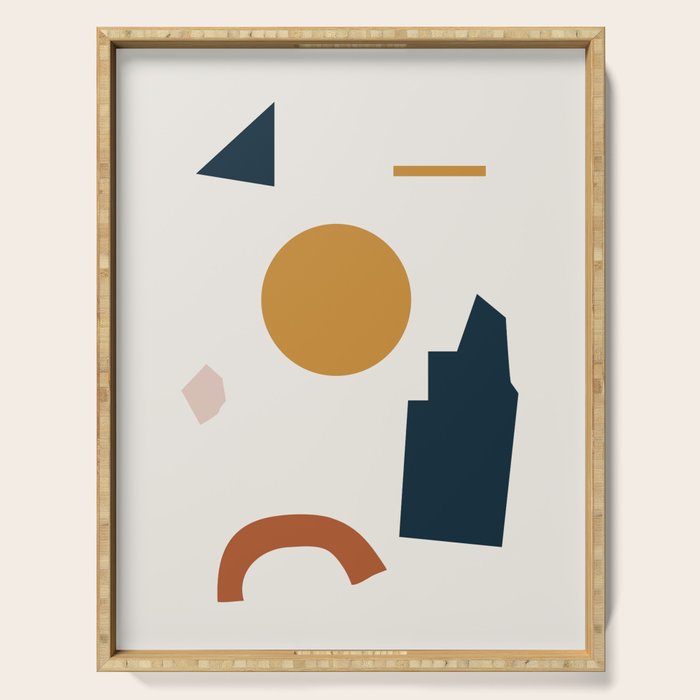 Abstract Shapes 8 Serving Tray Gallery Image 1