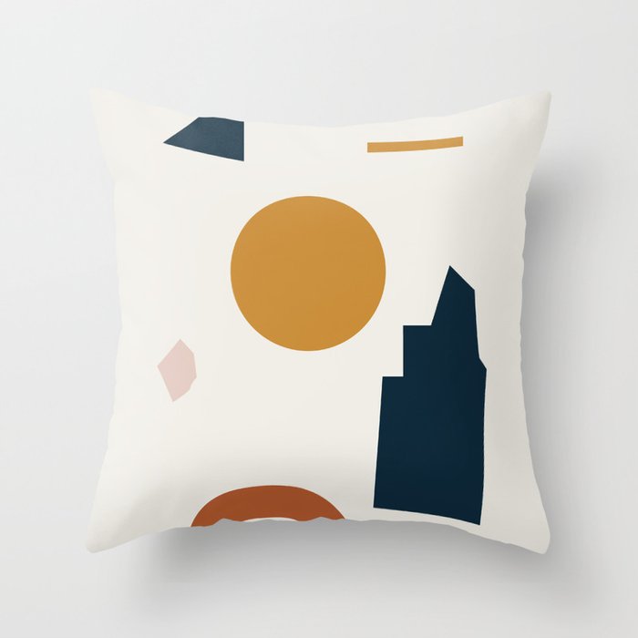 Abstract Shapes 8 Throw Pillow Gallery Image 6
