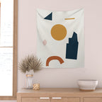 Abstract Shapes 8 Wall Tapestry Gallery Image 2