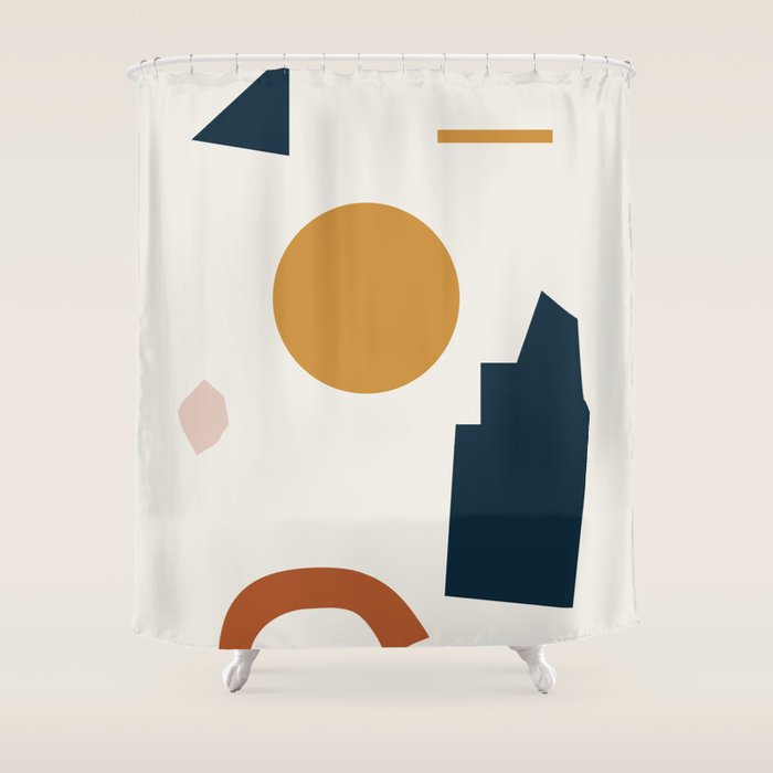 Abstract Shapes 8 Shower Curtain Gallery Image 1