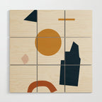 Abstract Shapes 8 Wood Wall Art Gallery Image 1