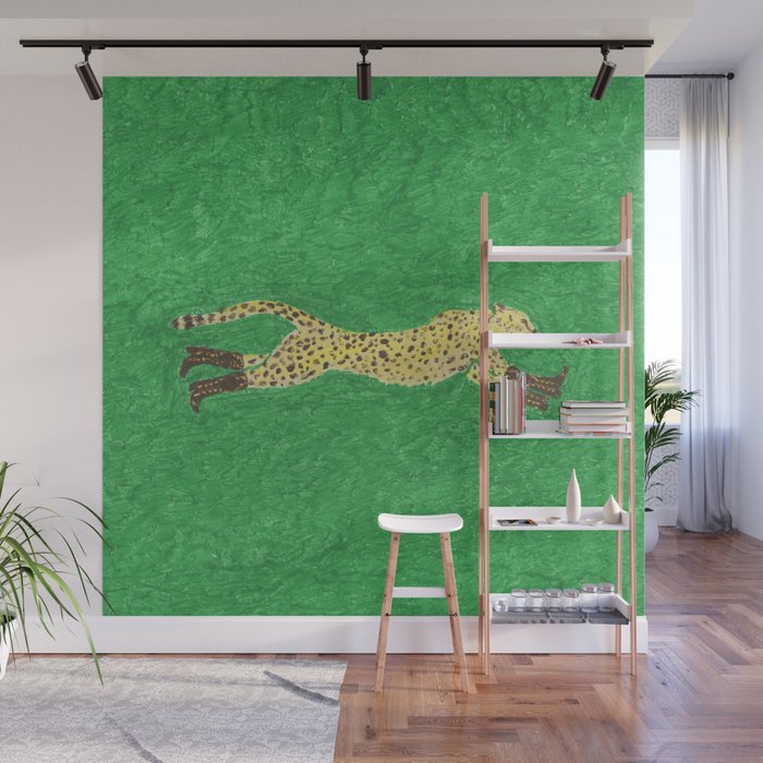 Florence the Cowgirl Cheetah Wall Mural Gallery Image 1