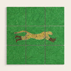 Florence the Cowgirl Cheetah Wood Wall Art Gallery Image 1