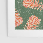Dancing Pinecones in Sage Green & Red Poster Gallery Image 3