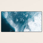 Surfers in Motion - Aerial Ocean Wave Photography Desk Mat Gallery Image 3