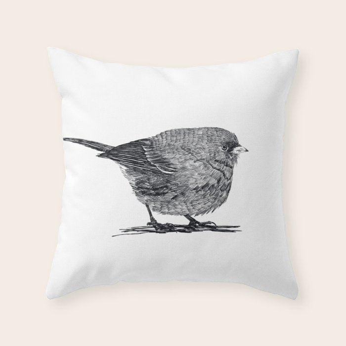Vintage bird illustration  Throw Pillow Gallery Image 6