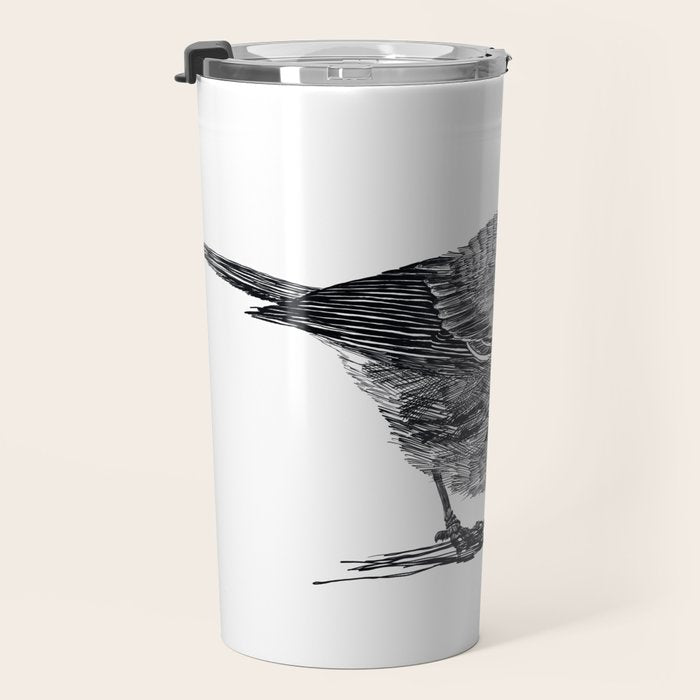 Vintage bird illustration  Travel Mug Gallery Image 3