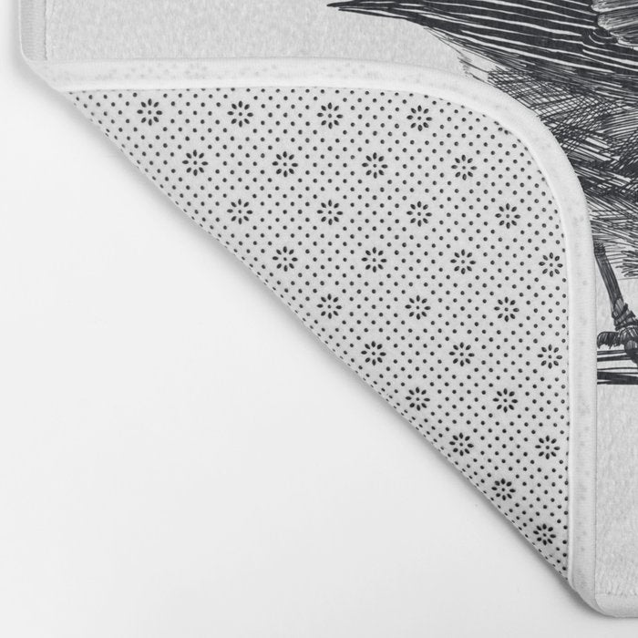 Vintage bird illustration  Bath Mat Gallery Image 2