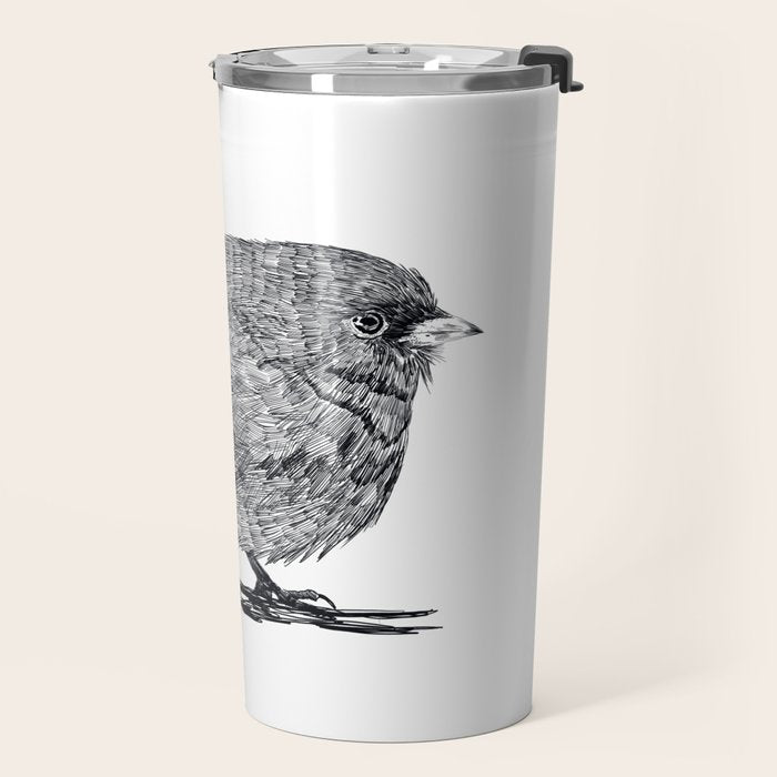 Vintage bird illustration  Travel Mug Gallery Image 2