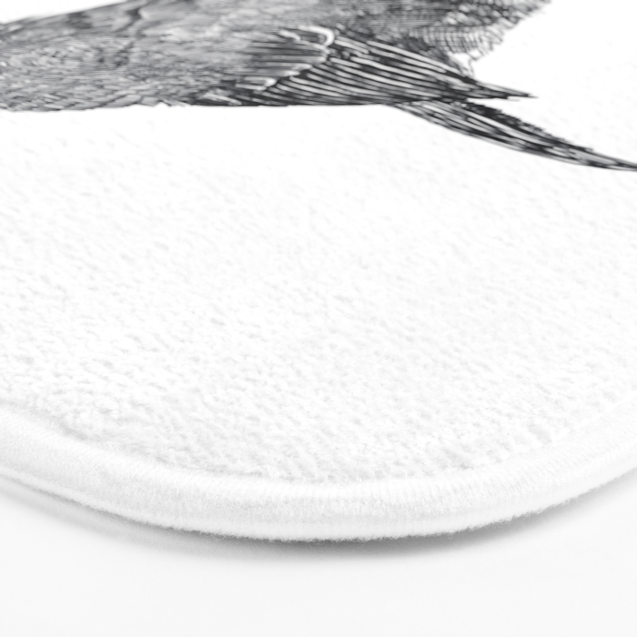 Vintage bird illustration  Bath Mat Gallery Image 3
