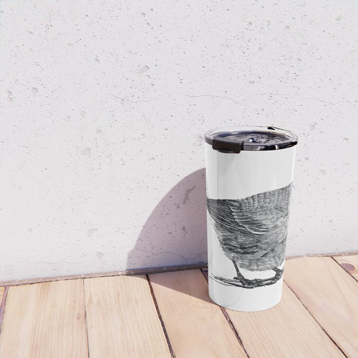Vintage bird illustration  Travel Mug Gallery Image 4