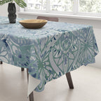Yoga, Mandala, Green and Blue, Wall Art Boho Tablecloth Gallery Image 3