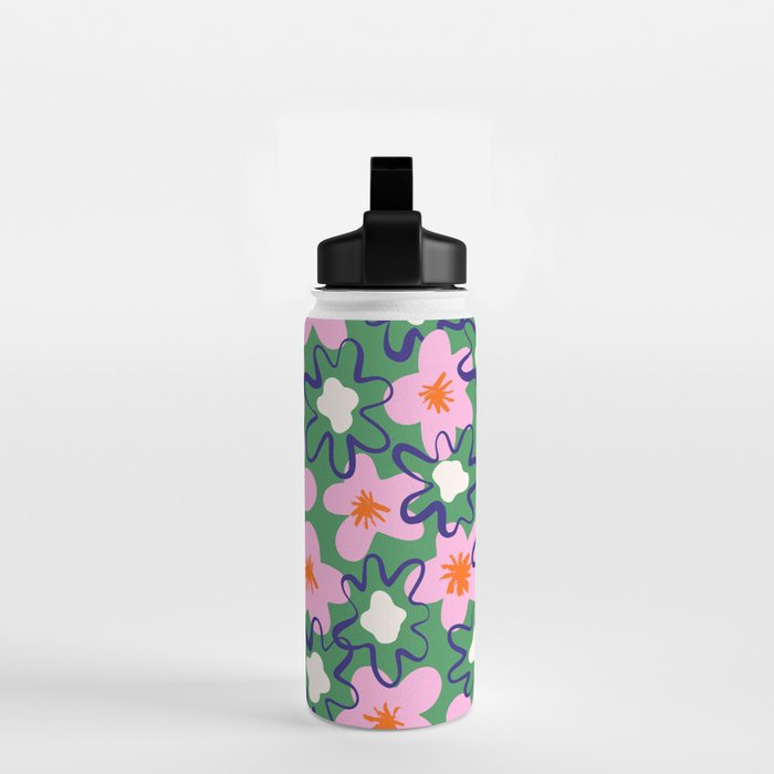 Bright Floral Water Bottle Gallery Image 2