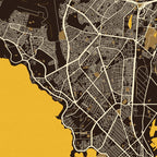 Dakar City Map of Senegal - Pastel Coffee Mug Gallery Image 2