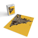 Dakar City Map of Senegal - Pastel Jigsaw Puzzle Gallery Image 2