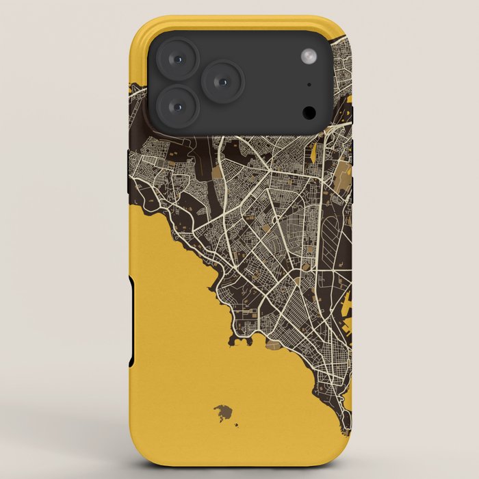 Dakar City Map of Senegal - Pastel iPhone Case Gallery Image 8