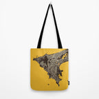 Dakar City Map of Senegal - Pastel Tote Bag Gallery Image 2