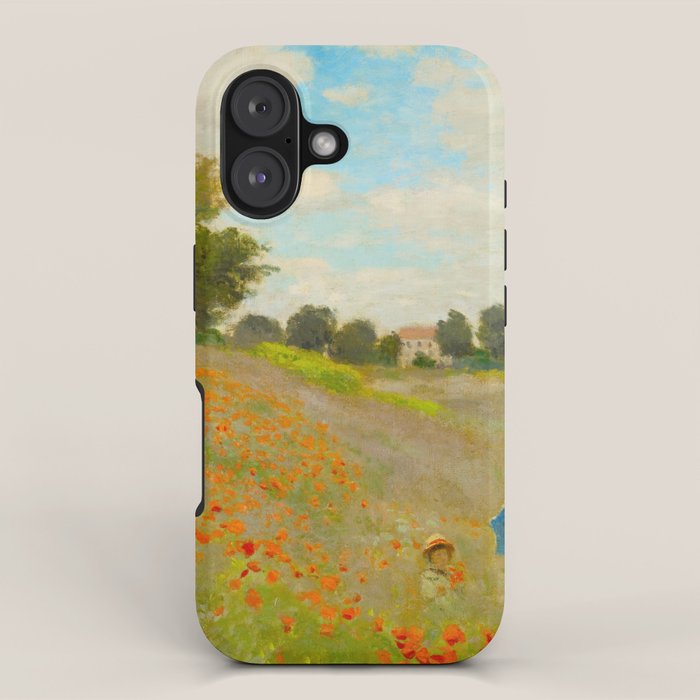 Claude Monet Impressionist Landscape Oil Painting Poppy Field iPhone Case Gallery Image 1