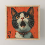 Shocked Cat II Mini Art Print Gallery Image 1