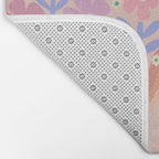 70s Retro Floral vibe Bath Mat Gallery Image 2