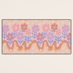 70s Retro Floral vibe Desk Mat Gallery Image 3