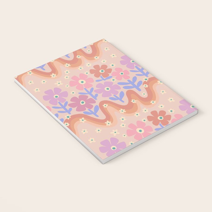 70s Retro Floral vibe Notebook Gallery Image 3