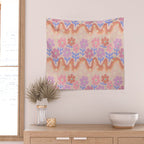 70s Retro Floral vibe Wall Tapestry Gallery Image 2
