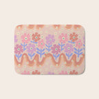 70s Retro Floral vibe Bath Mat Gallery Image 1
