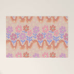 70s Retro Floral vibe Welcome Mat Gallery Image 1