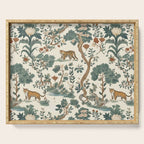 Tigers in Romantic Botanica Serving Tray Gallery Image 1