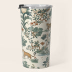 Tigers in Romantic Botanica Travel Mug Gallery Image 3