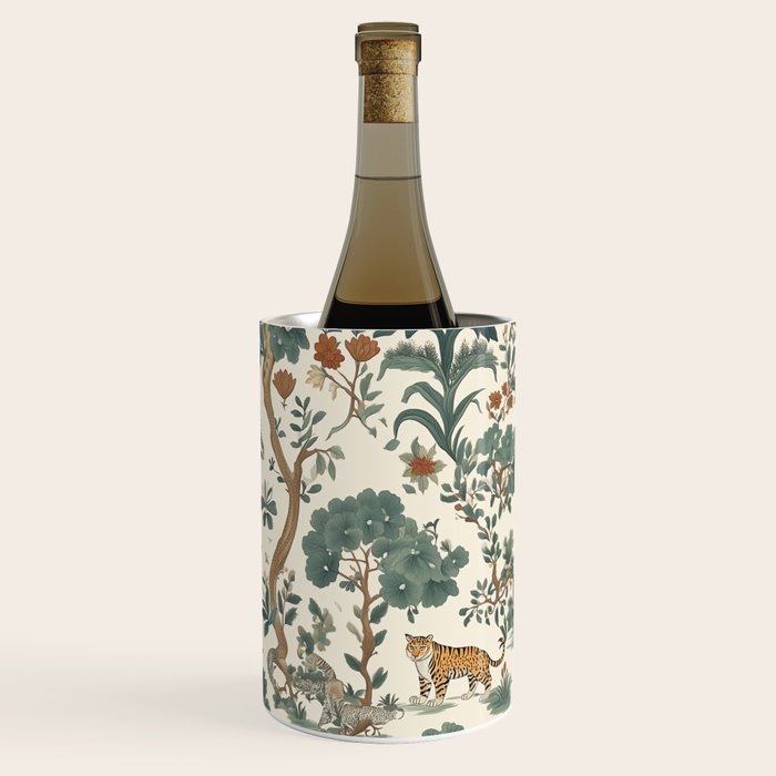 Tigers in Romantic Botanica Wine Chiller Gallery Image 3