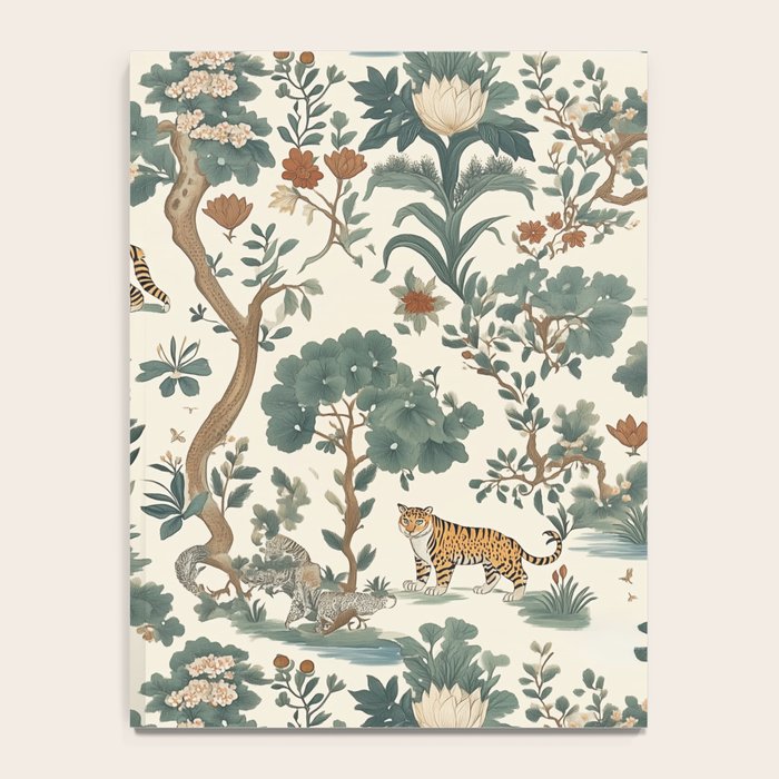 Tigers in Romantic Botanica Notebook Gallery Image 4