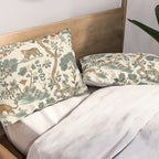 Tigers in Romantic Botanica Pillow Sham Gallery Image 2