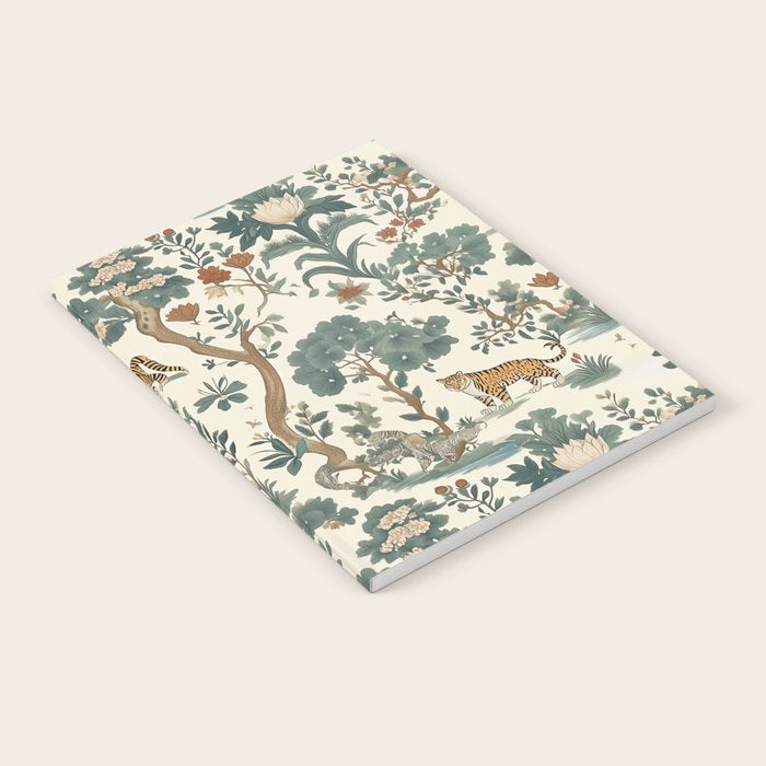 Tigers in Romantic Botanica Notebook Gallery Image 2